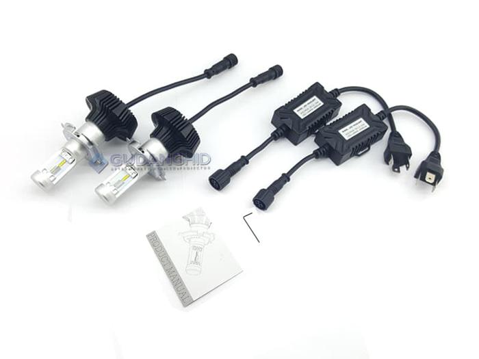 Best Quality Lampu LED Mobil ZES Lumileds H4 Hi-Lo 12V-32V 25W 4000