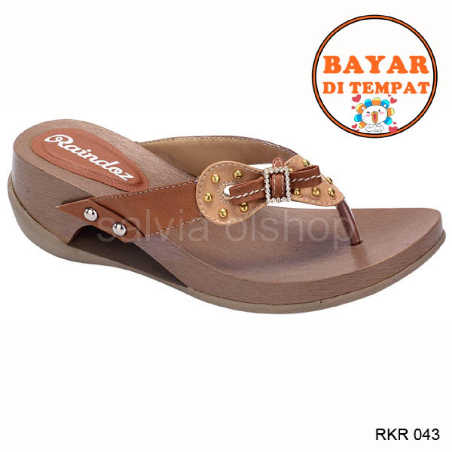 Raindoz Sandal Selop Wanita Lucu Dan Modis RKR 043 - Coklat