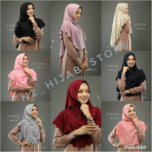 (TERBARU) READY..!!Khimar siena ori thamrin,lexus prada|khimar syari prada|n2_hijab_store (no.11 dustybloom)