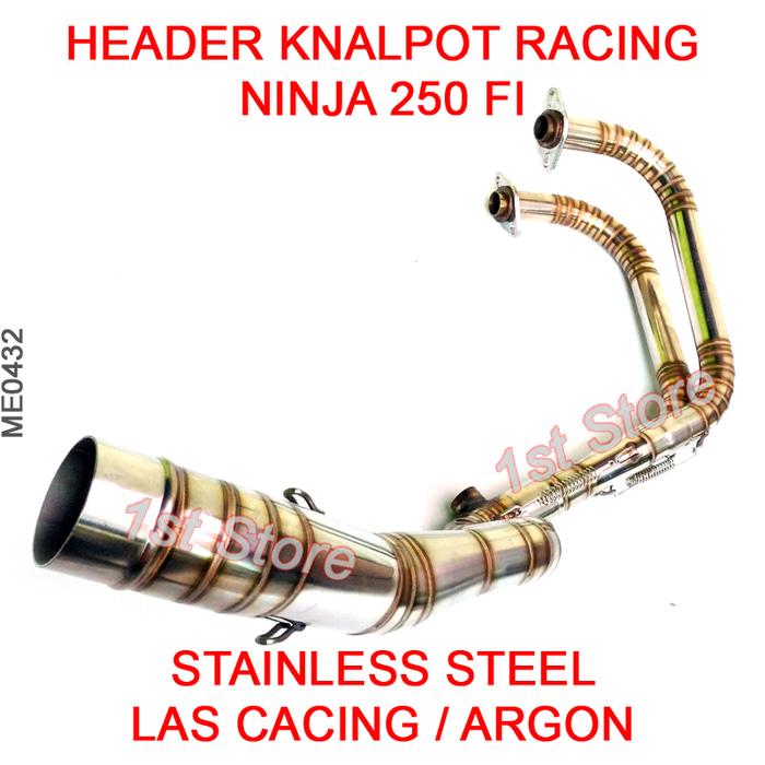 Header Pipa Knalpot Racing Ninja 250 FI New Z250 Injeksi 250FI Cacing ( knalpot motor racing bebek nmax honda vixion beat mio r15 matic jupiter z satria fu )