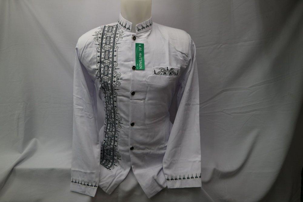 Baju Koko Baju Muslim Pria Jasko Jas Koko Putih Bersih Lengan Panjang Gamis Pria Grosir Tanah Abang Jakarta JKH 094 di lapak Al Muttaqin Collection produsenbajukoko