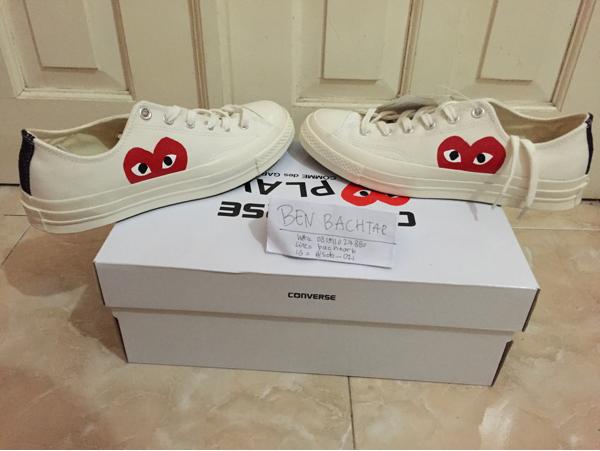 HARGA SPESIAL!!! Converse Ct 70S X Cdg Play White Low