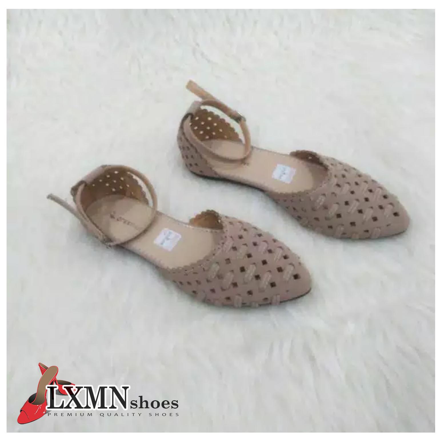 Flatshoes Tali Anyam Cream LXMN - FL05