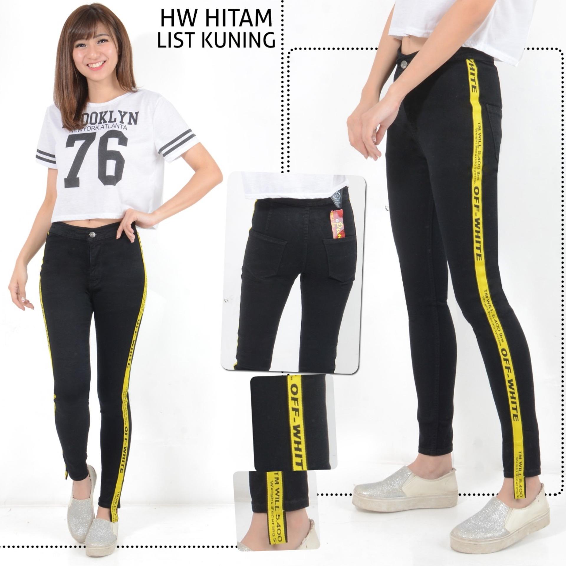 Vrichel Collection Celana Jeans / Celana Panjang Highwaist Skinny Jeans Pinny HW LIST Premium