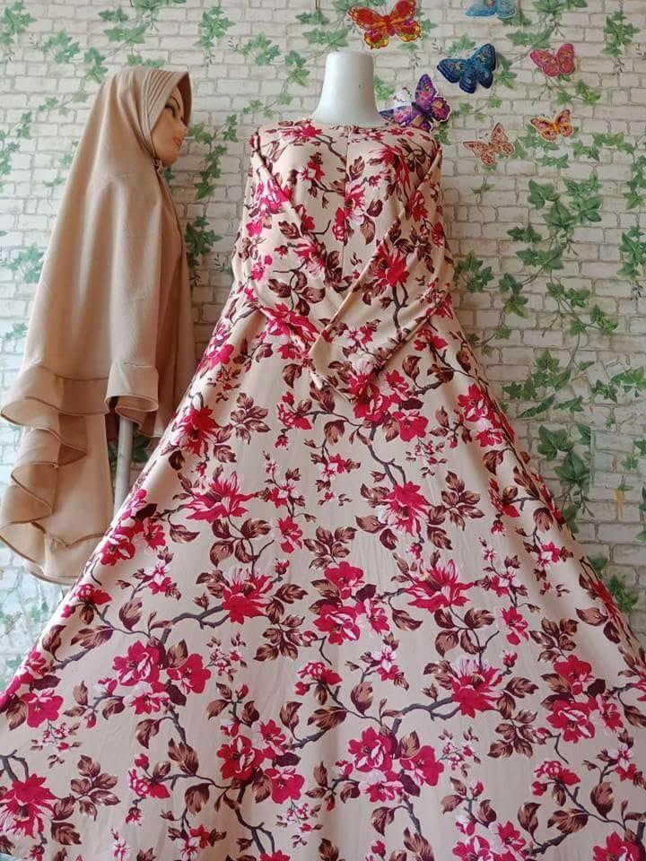 GAMIS SET MISBI JUMBO FLOWER PINK