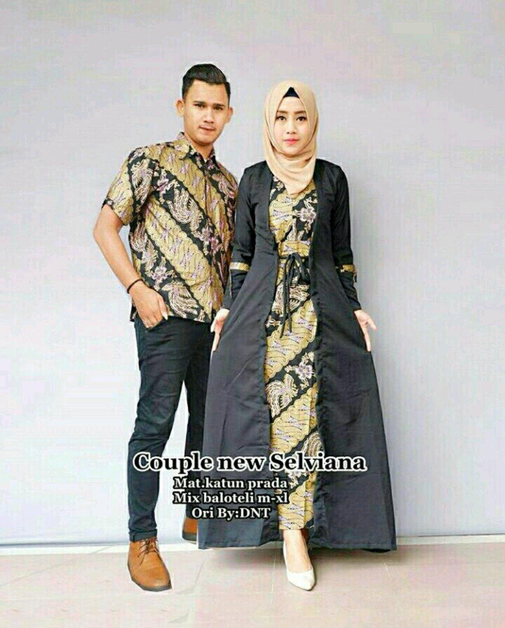 Couple selviana - batik couple- sarimbit - gamis - gamis batik - hem - hem batik - seragam batik di lapak Batik Gaul Pekalongan nur_janah2611