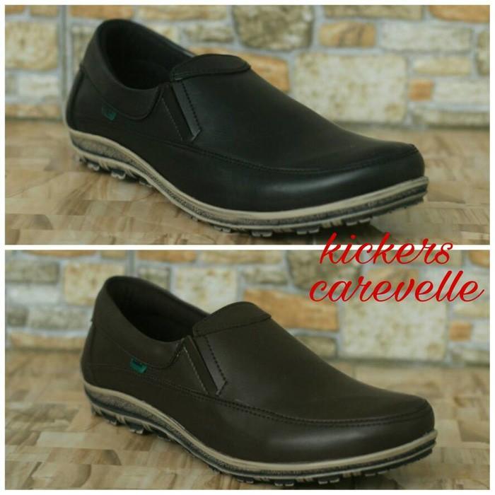 Promo Termurah Sepatu Pria Casual Kickers Slop Kulit Bukan Adidas Atau Lacoste Murah Gratis Ongkir