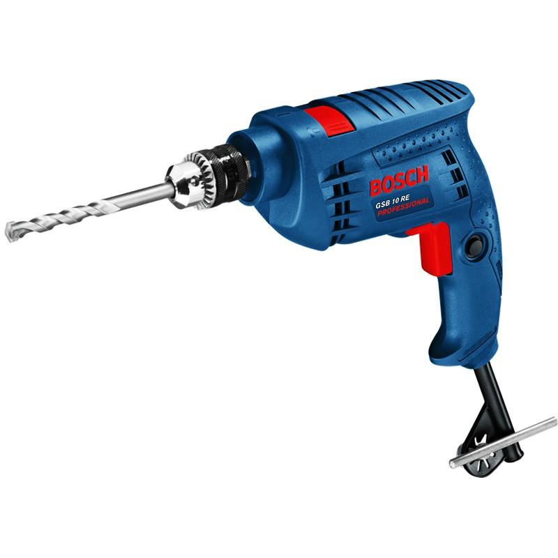 Bosch GSB 10 RE Mesin Bor Tangan Listrik 06012161K1 - untuk Tembok, Kayu, Logam, dan Besi