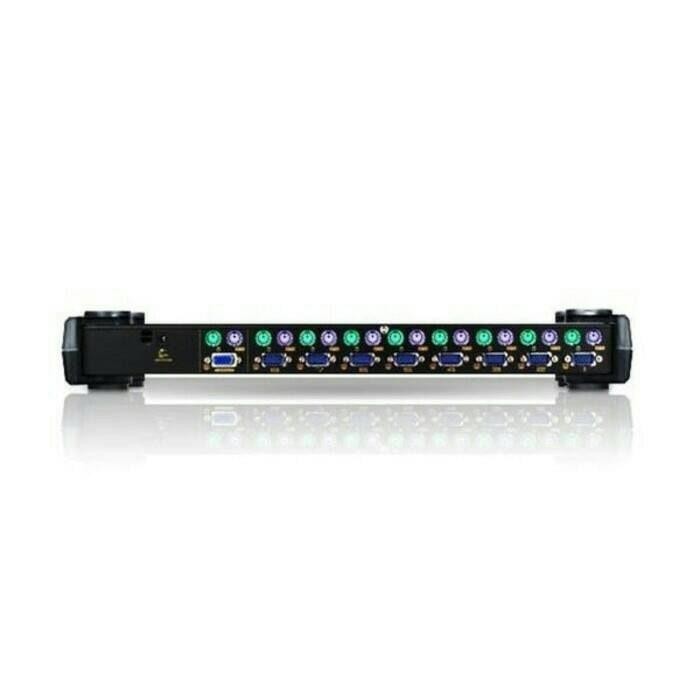 ORIGINAL - Aten 1 Console (PS/2),8 Server (PS/2);Supp AT & Serial ; OSD / Black
