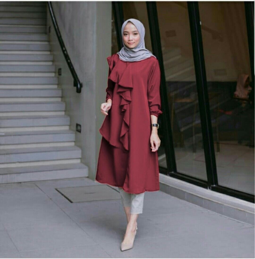 tunik balqis real pict /fashion wanita/ muslim/ fashion muslim/ atasan wanita/ kemeja wanita/ blouse wanita / fashion anak/ baju anak / baju anak cewek / jaket wanita/ cardigan / hoddie / tunik