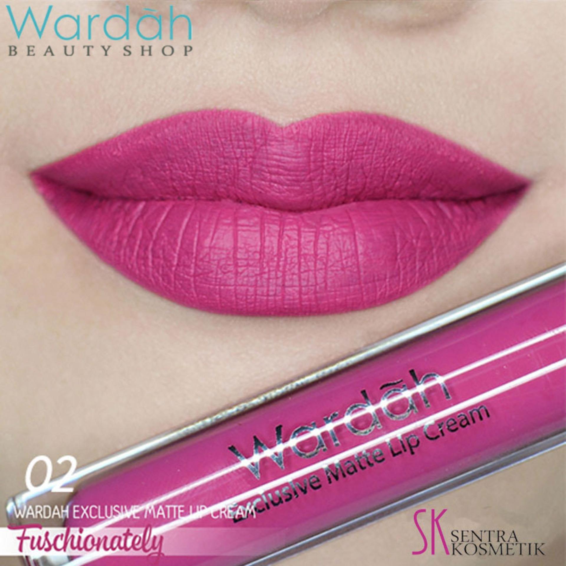 Wardah Exclusive Matte LIP CREAM 02 - Fuschionately