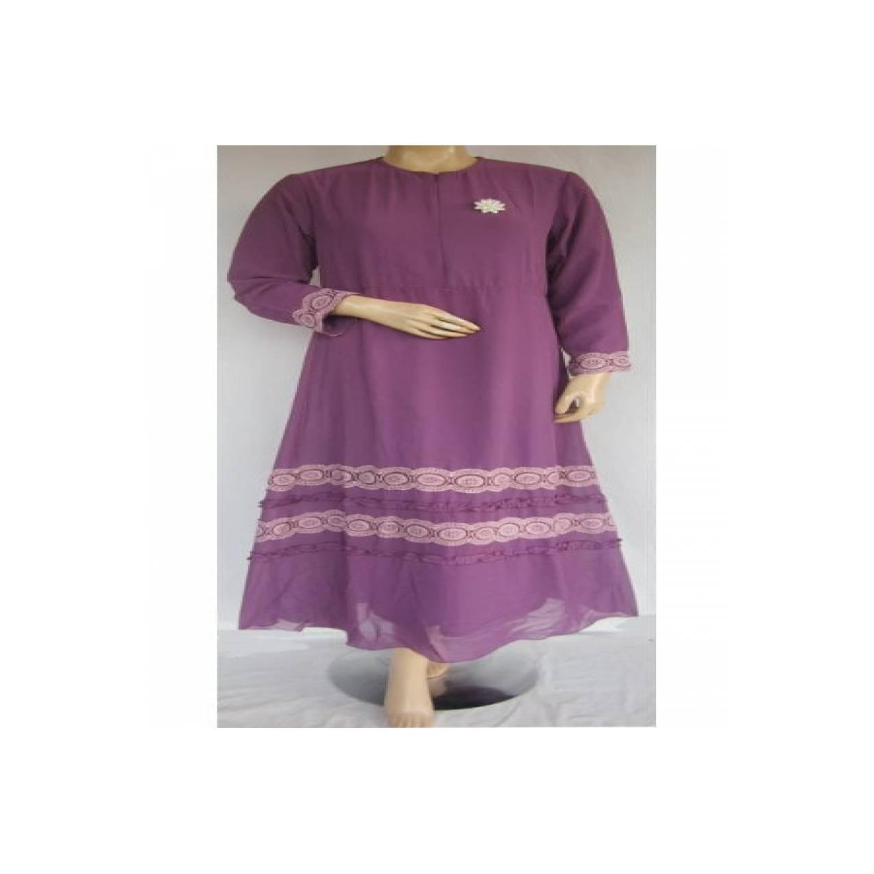 Gamis Syar'i Iwakuni Chiffon Renda GI9522