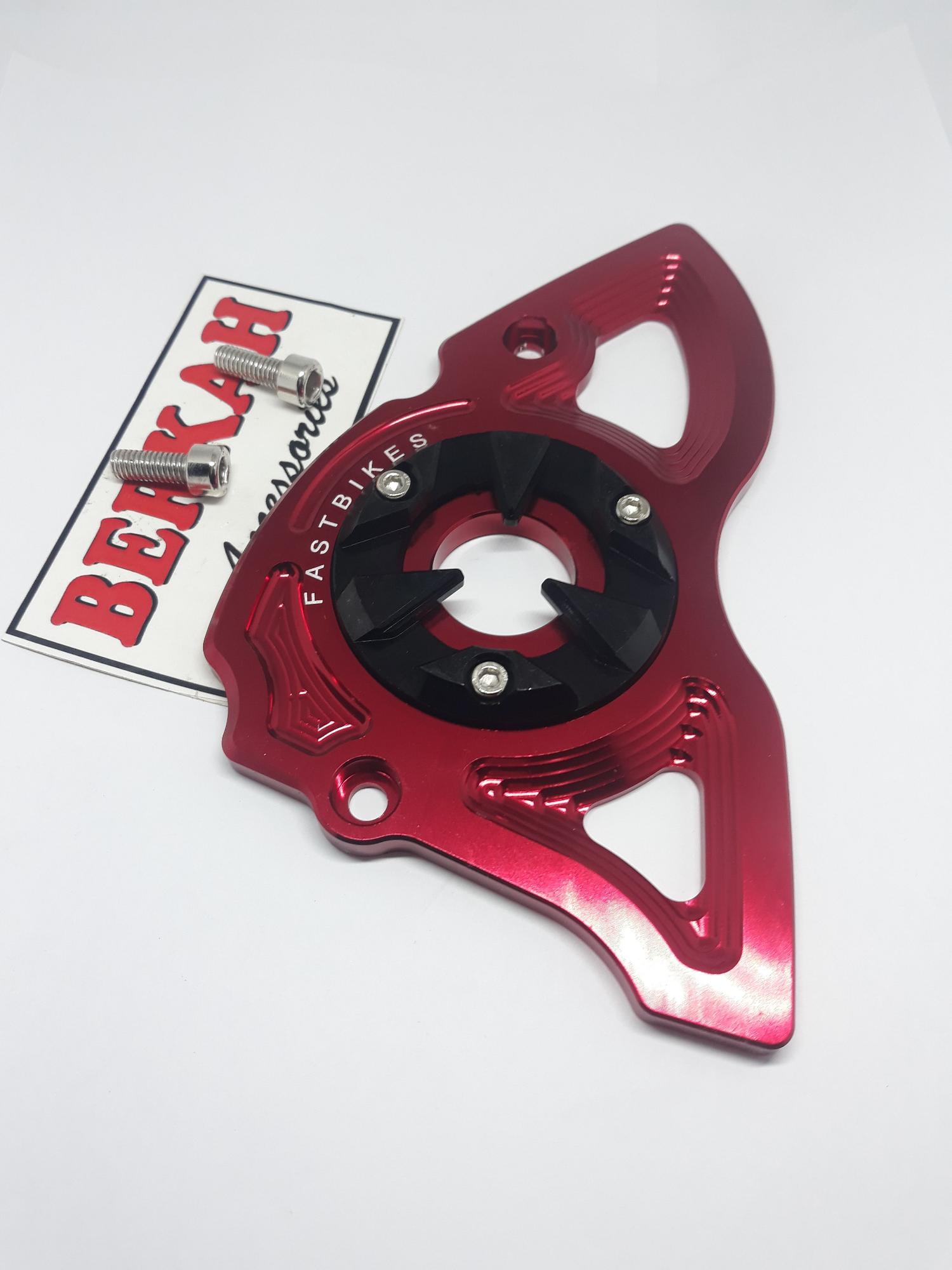 Tutup gear vixion semua vixion bisa pakai xabre r15 mx king 150 full cnc merah