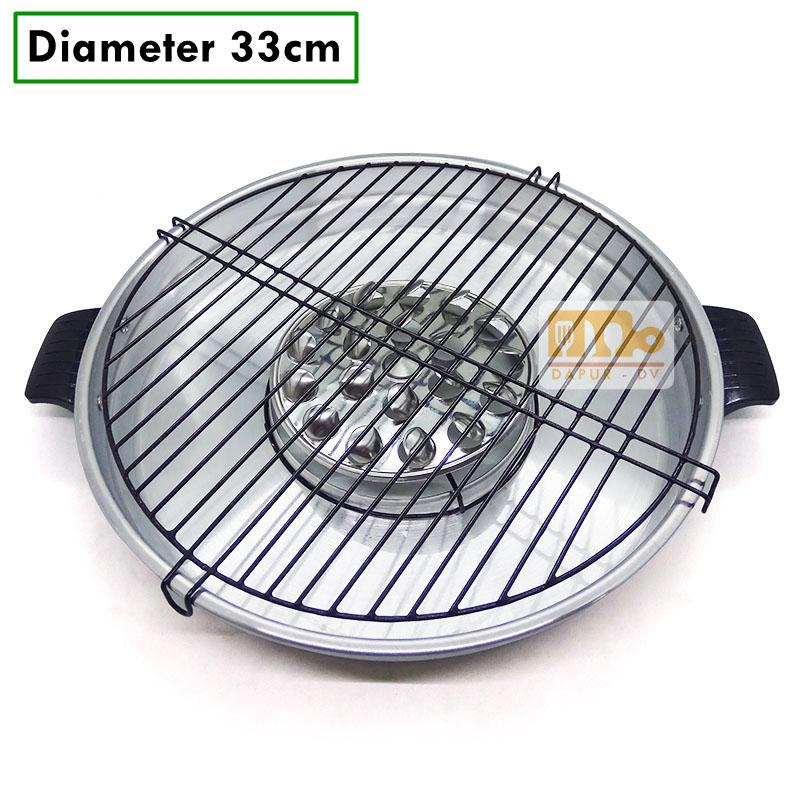 Maspion Panggangan Fancy Grill - 33 cm - Abu-Abu