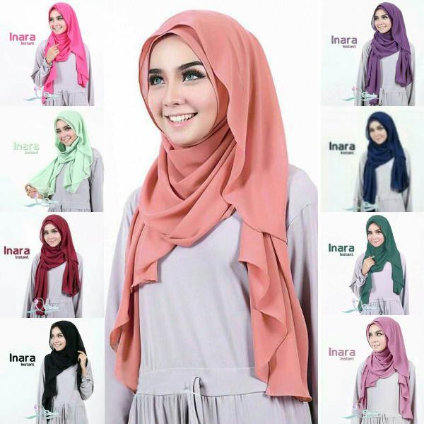 Promo Hari Ini Kerudung Jilbab Inara Instant Tren Baru Untuk Lebaran