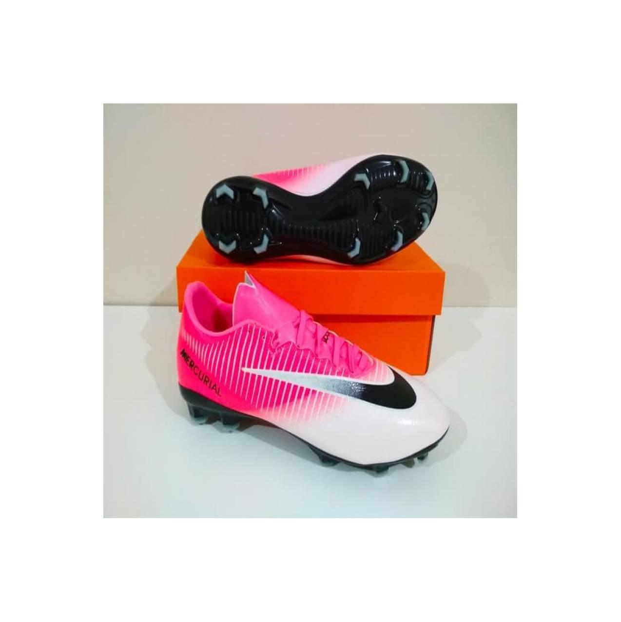 Murah- Sepatu Bola NIKE Mercurial Vapor FG Pink White