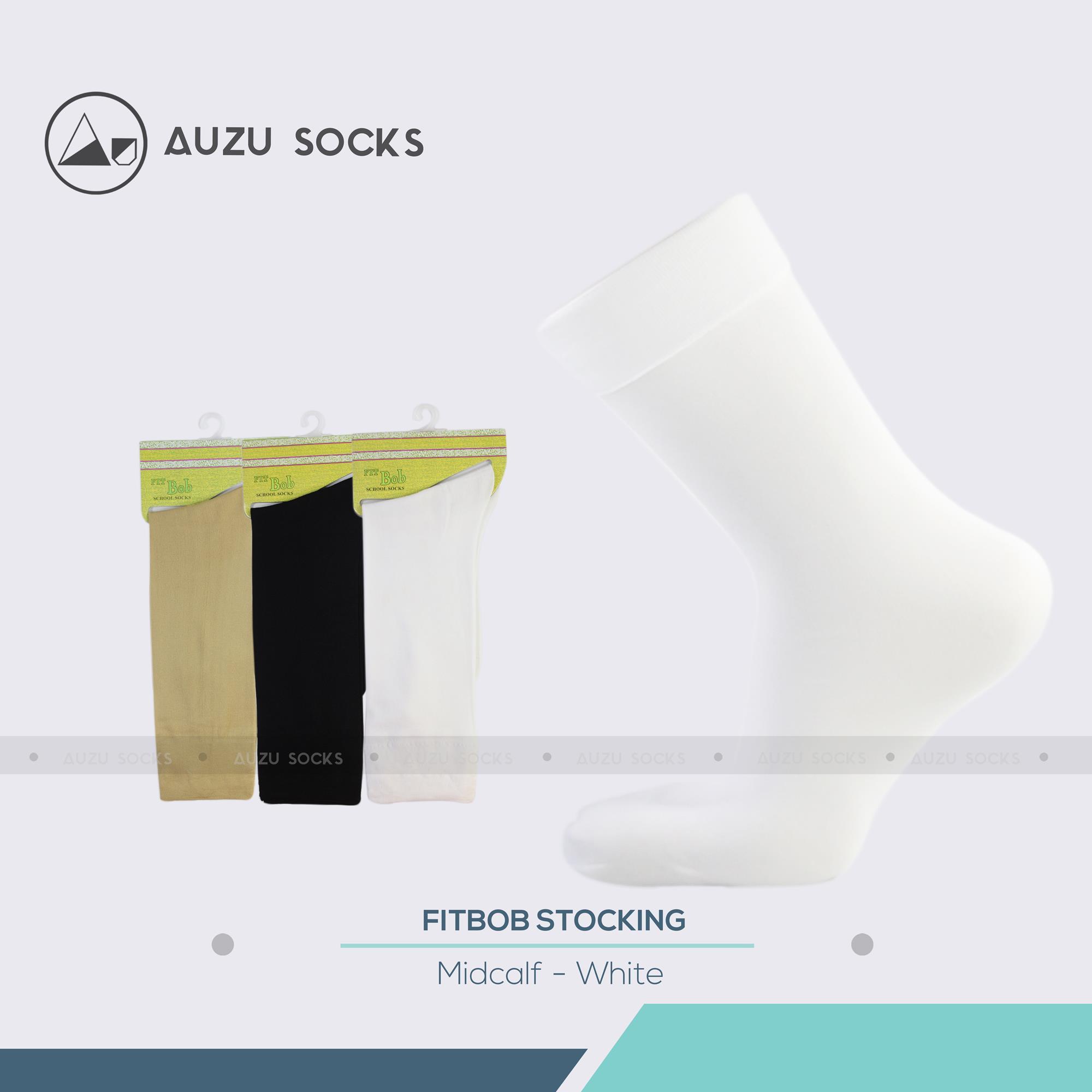 auzu socks - (2 pasang) Kaos kaki formal wanita kerja stocking kaos kaki sebetis