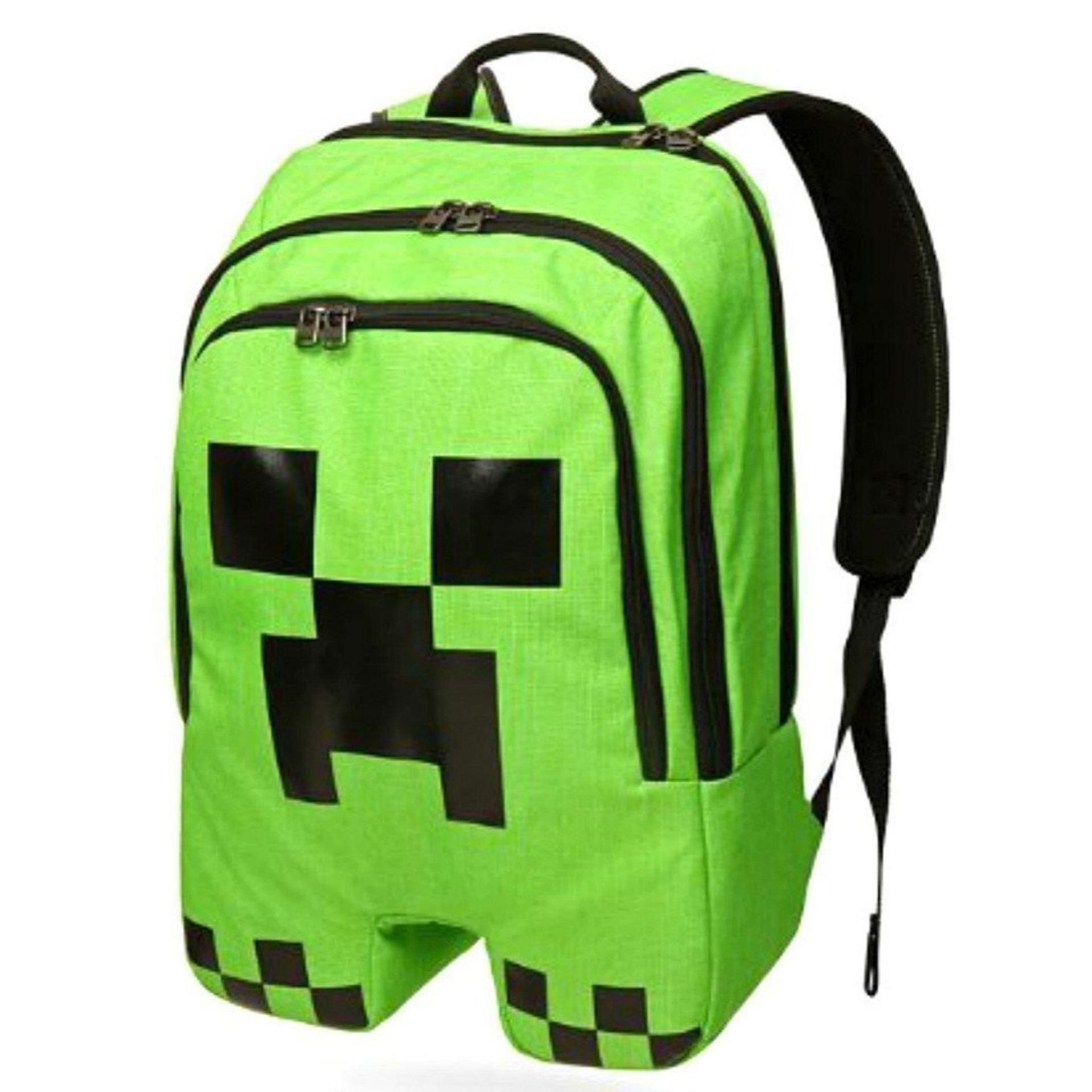 Tas Ransel Anak Minecraft Original Figure Creeper Tas Import Minecraft