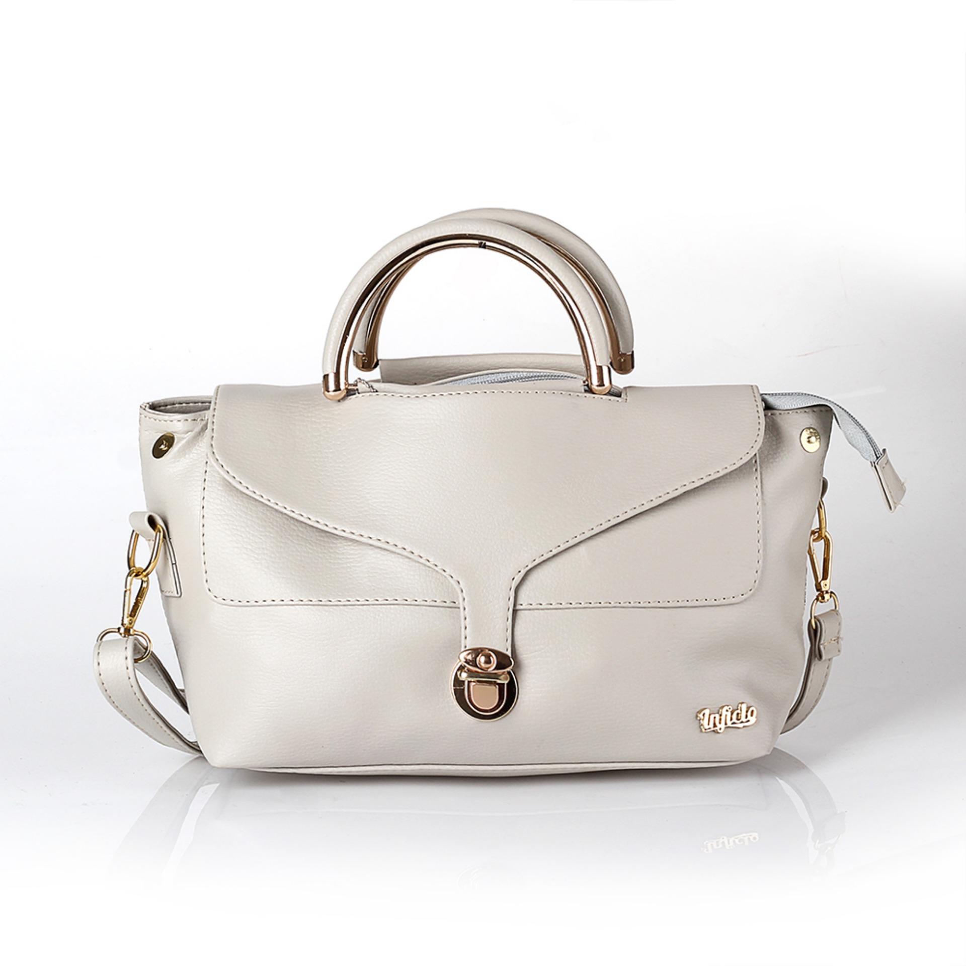 Tas Premium Wanita Bahan Shafira Putih