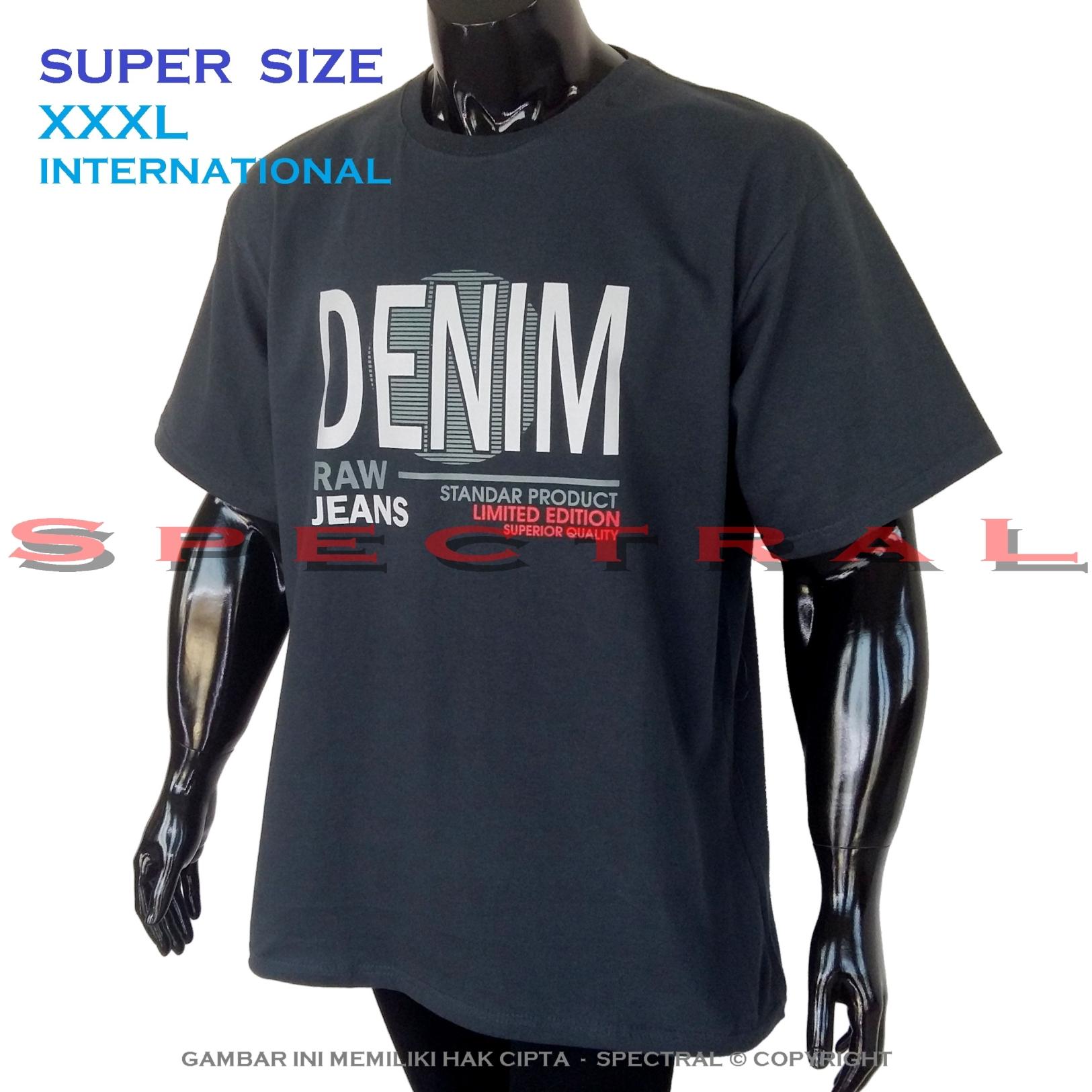 Spectral – SUPER BIG SIZE XXXL INTERNATIONAL Bapak Orang Tua Gemuk 100% Soft Cotton Combed Kaos Distro Jumbo BIGSIZE T-Shirt Fashion Ukuran Besar Polos Celana Atasan Pria Wanita Katun Gendut Lengan Simple Sport Casual 3L 3XL Baju Cowo Cewe Pakaian Terbaru