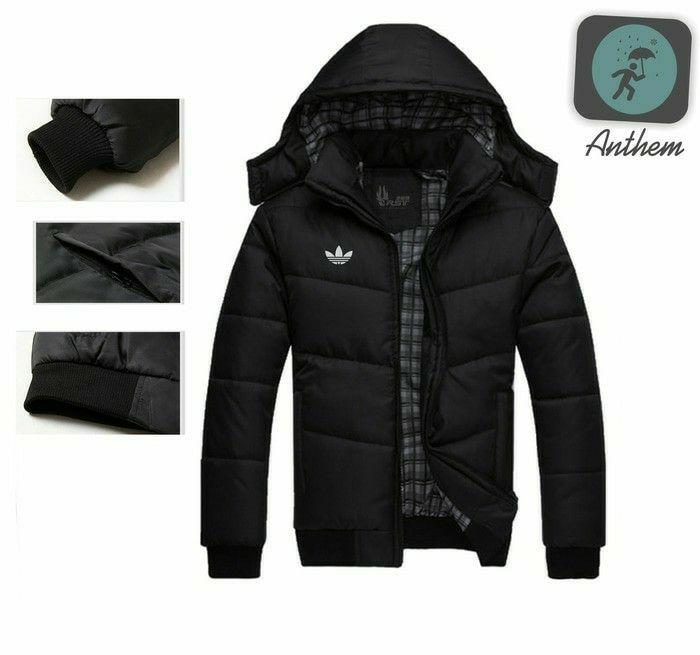 Jaket Bomber Adidas Pria Wanita Waterproof Tebal Premium Quality size S,M,L,XL,XXL bisa custom logo bola Favorit