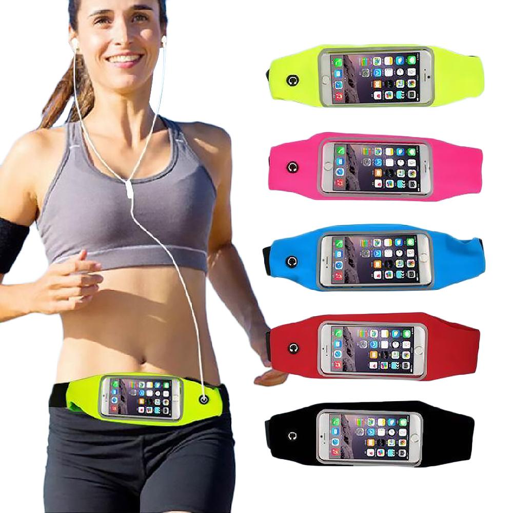 Tas Jogging Olahraga Ukuran 5inch Waistband Armband Waterproof Ikat Pinggang