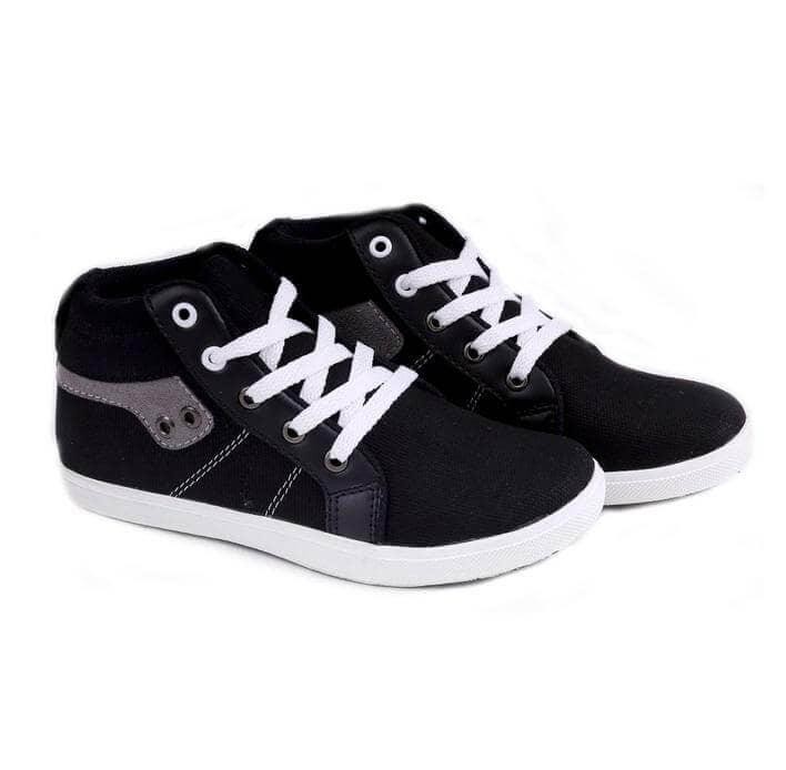 Ukuran 32-36 Sepatu Casual Anak Laki-Laki Cowok Warna Hitam GRC GC GDH 9074
