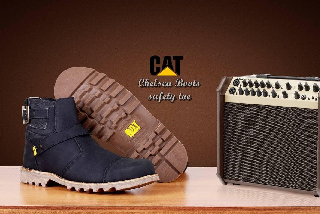 Grosir Promo Gratis Kaos Kaki Sepatu Boots Caterpillar Chelsea Safety Murah Paling Fashionable