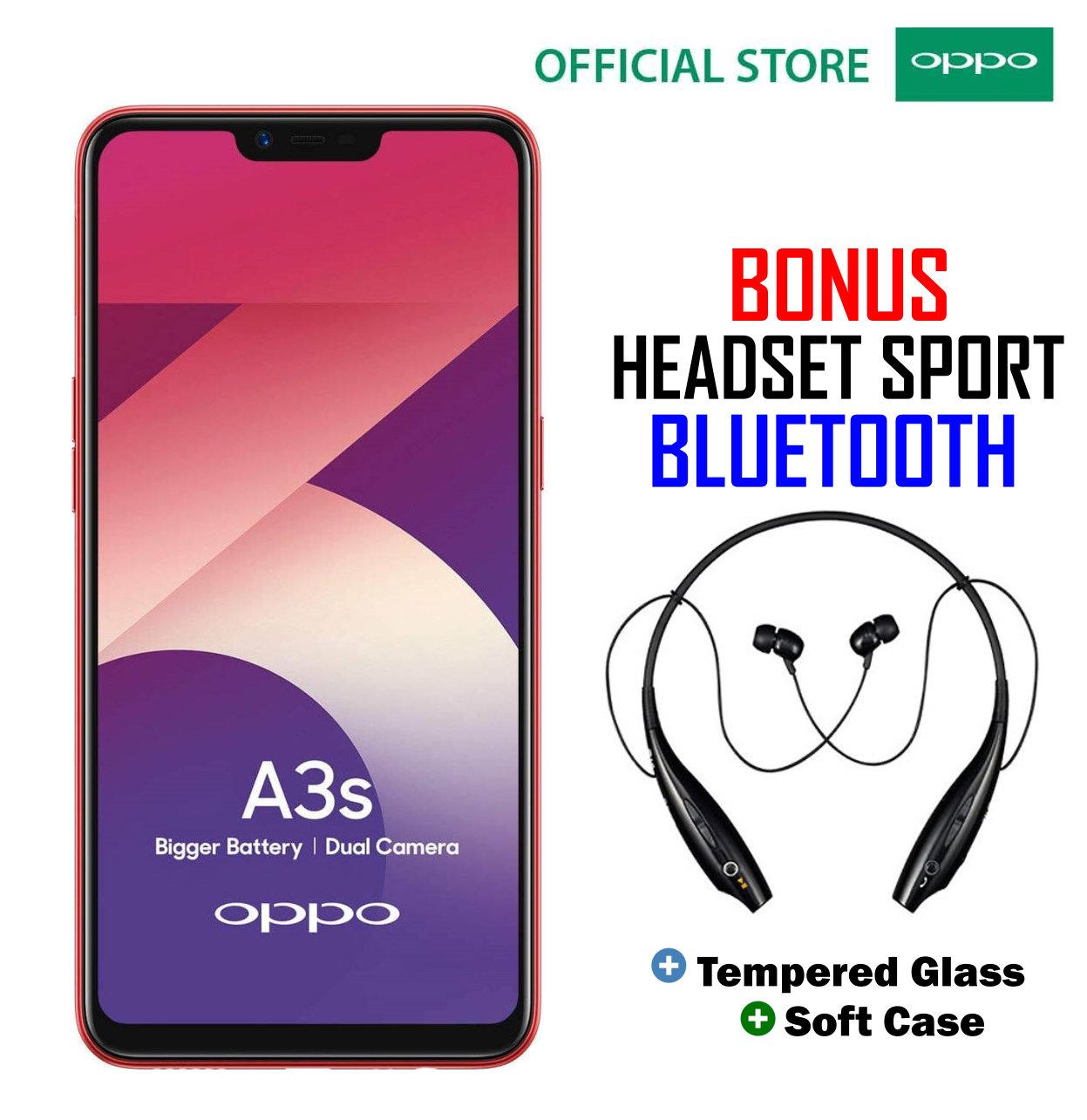 Oppo A3S 2/16GB - Plus Headset Sport Bluetooth