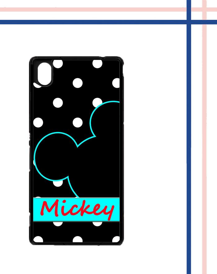 Casing gambar motif HARDCASE untuk hp Sony Xperia M4 Aqua mickey polkadot T0083
