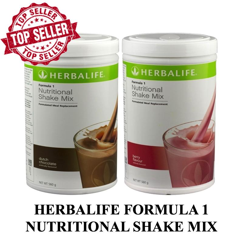 Herbalife 2 in 1 Formula Nutritional Shake Mix - Dutch Chocolate dan Wild Berry