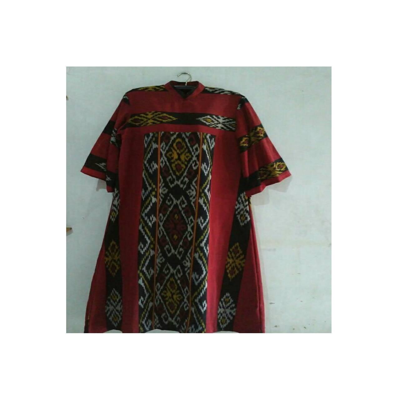 Gamis Dress Murah Kain Tenun Ikat Blanket