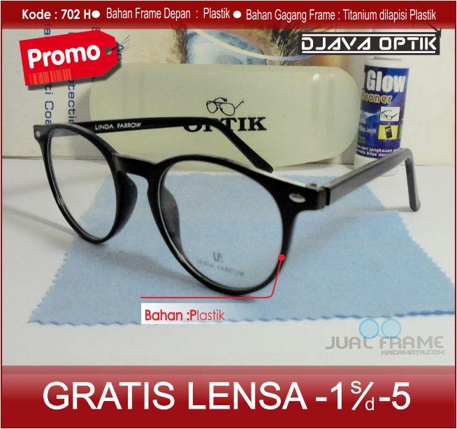 Frame Kacamatan Linda Farrow 702 + Lensa Minus/Baca Buat Wanita & Pria - Kacamata Fashion