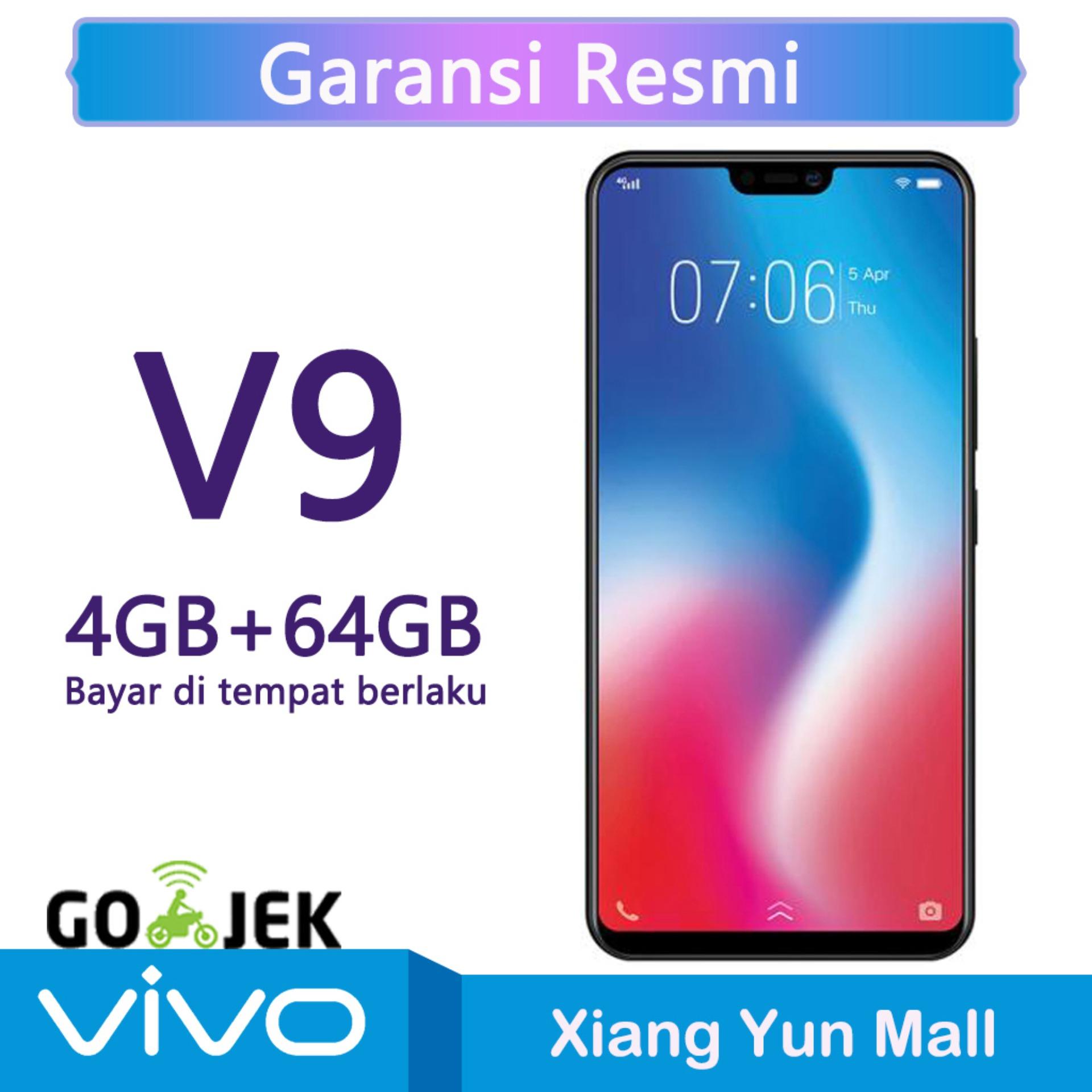 Vivo V9 4G/64G - 6.3 inches Snapdragon 450 AI Face Access FullView™ Display untuk Garansi resmi