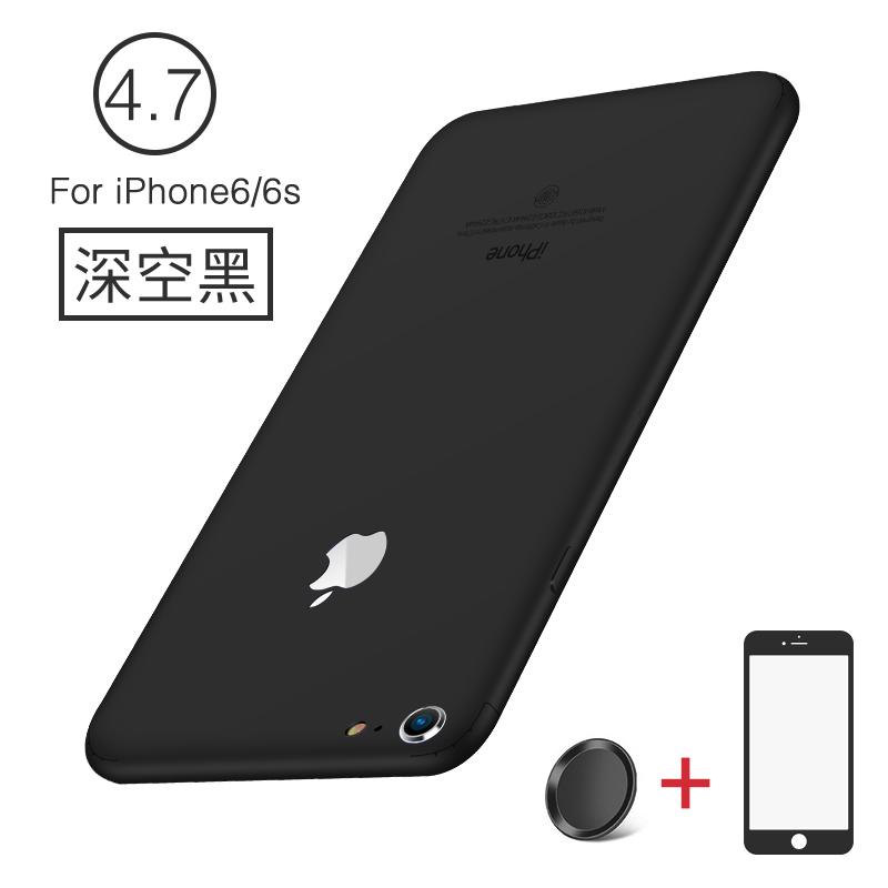 Pelindung Layar Apple Identitas Pelindung Layar Berwarna 6 Plus Warna Hitam Putih iPhone Selubung Belakang