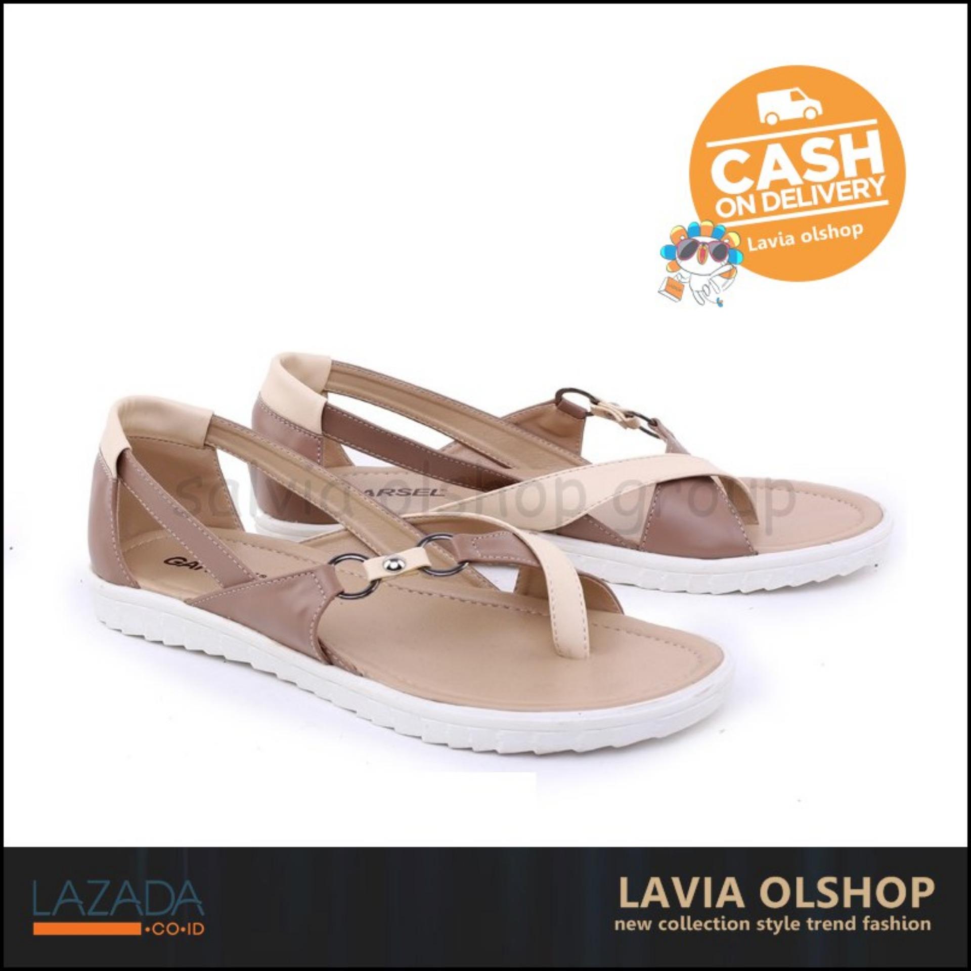 Shoes Sandal Flat Wanita Lucu Dan Modis Model Terbaru GGS 8522 - Cream