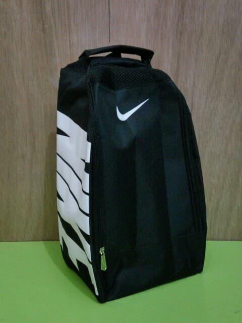 HARGA PROMO!!! Tas Sepatu Futsal Bola Gym Fitness Running Nike Hitam Putih - fLJ5dw