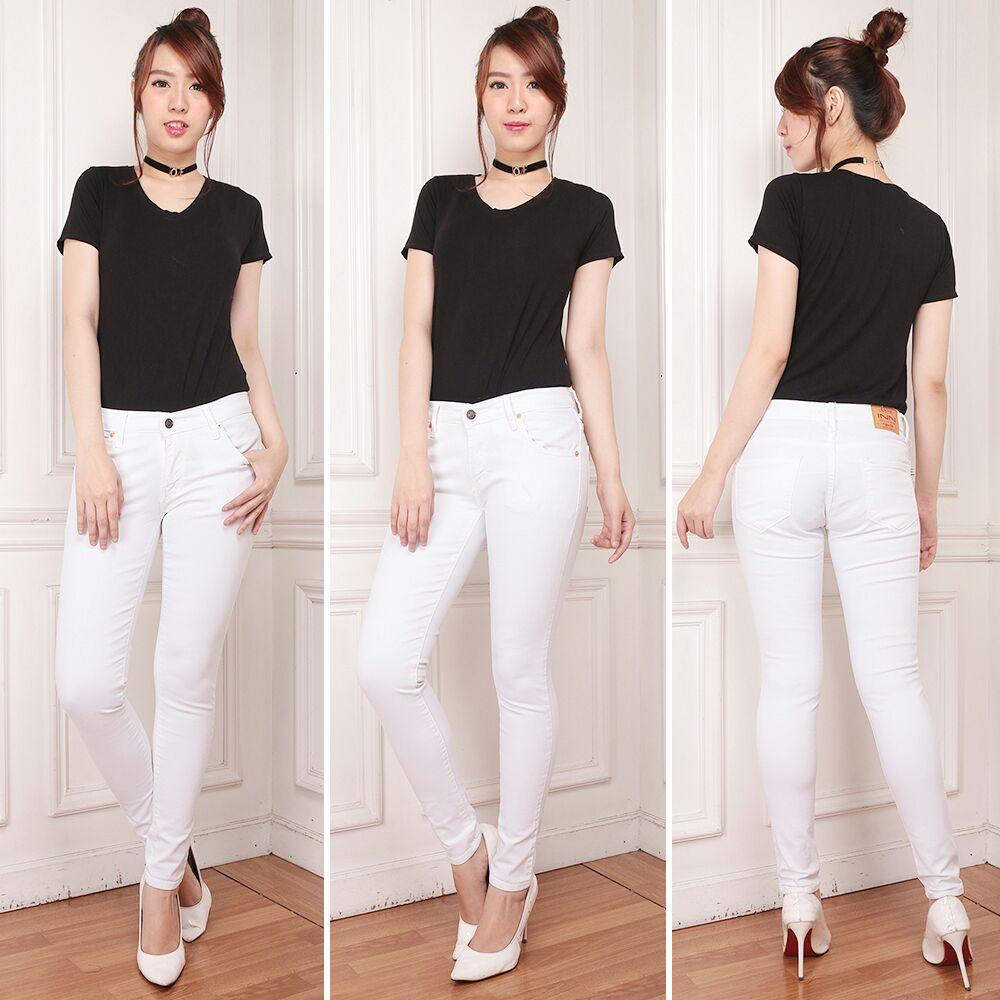 Nusantara Jeans - Celana Jeans Wanita Model Skinny Street Berbahan Soft Jeans Bagus Murah Jahitan Rapi Ripped Ritsleting