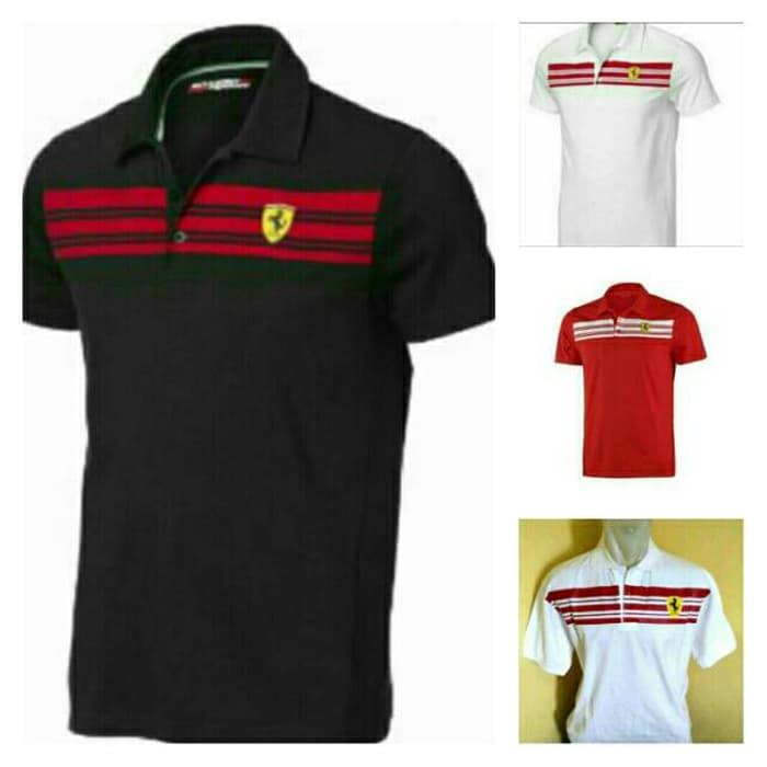 HARGA DISKON!!! polo shirt t shirt tshirt kaos baju kerah pria ferrari - 4xJ8gk