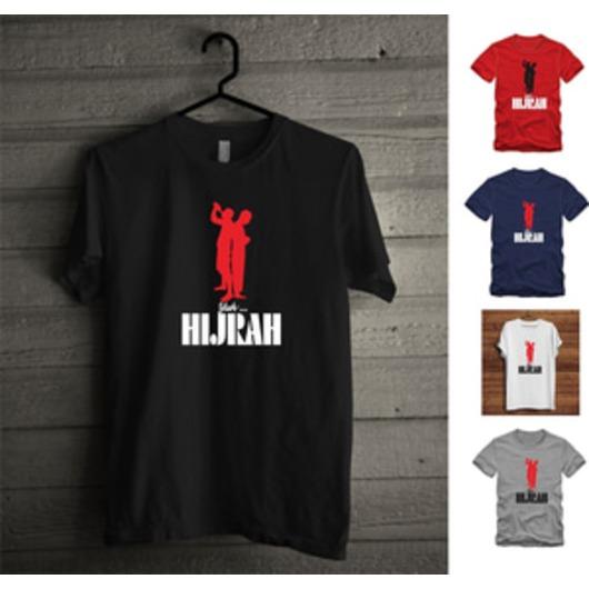 Kaos Anak Muda Islami YUK HIJRAH Bahan Katun Kombed
