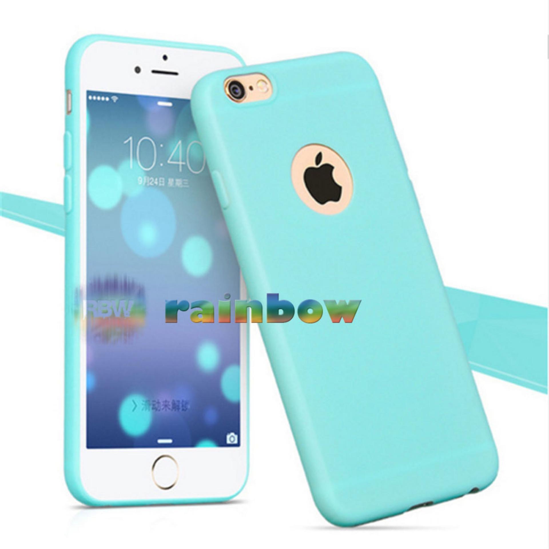 Lize Apple Iphone7 Plus / Iphone 7 plus / Iphone 7G plus / Iphone 7S plus Ori / Iphone 7+ Ukuran 5.5 inch Softshell / Jelly Case / Soft Case / Soft Back Case / Silicone / Silicon / Silikon / Case Iphone / Case HP / Casing Handphone Iphone 7+ - Hijau Tosca