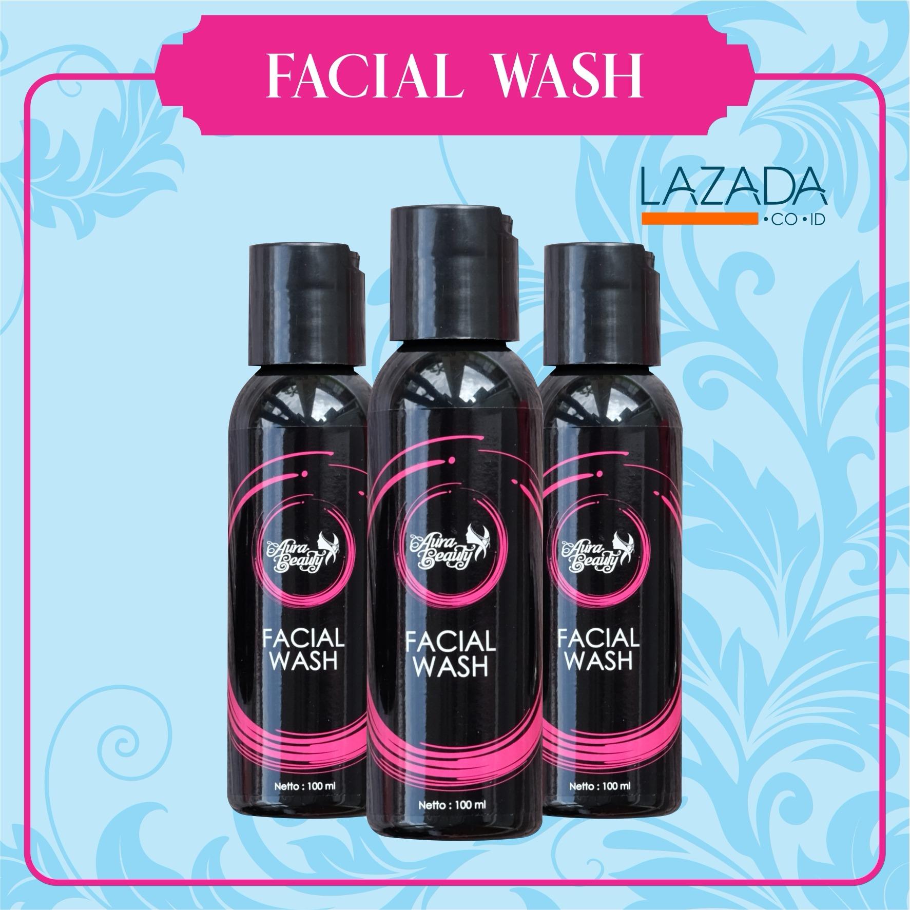 AURABEAUTY Facial Wash – Sabun Wajah – Pemutih dan Pencerah Wajah sekaligus Melembabkan bisa digunakan Pria dan Wanita
