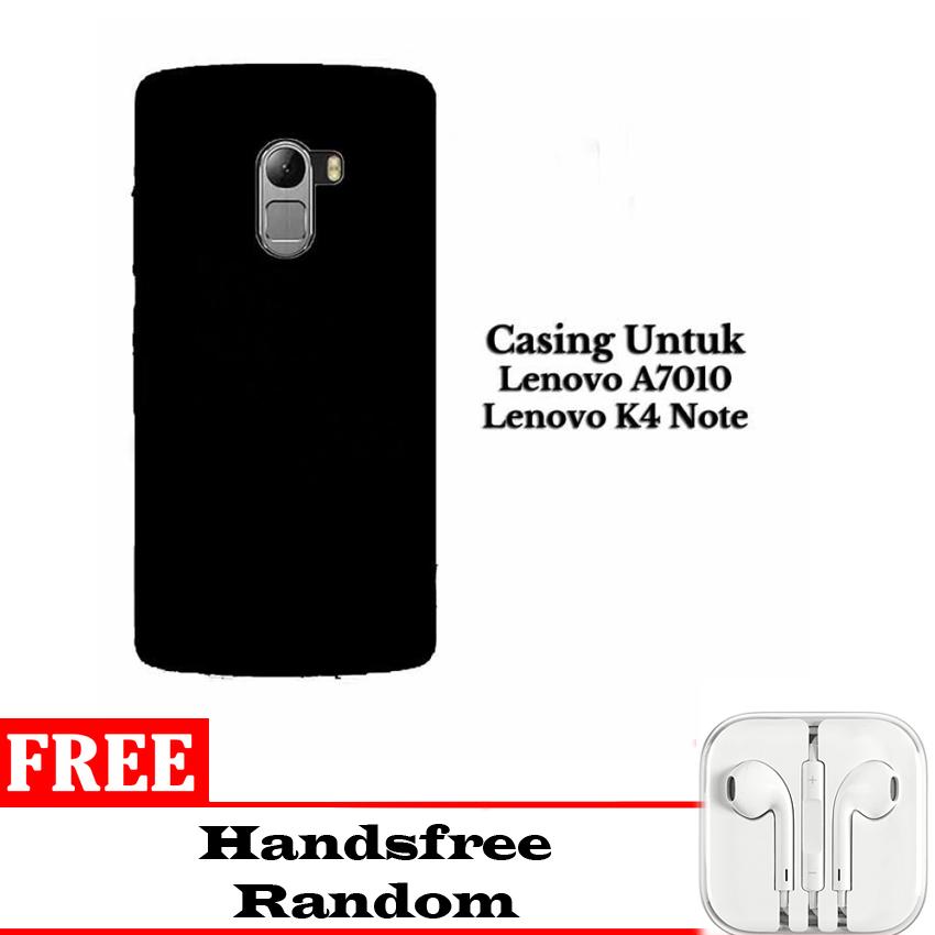 Case Slim Black Matte Softcase Untuk Lenovo A7010/K4 NOTE - Doff + Free Handsfree iphone