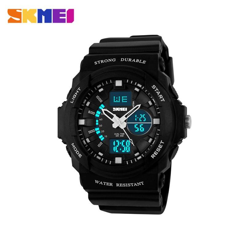 Jam Tangan Original Jam Tangan Anak Anak Cowok Laki Laki SKMEI Original Dual Time Anti Air / Water Resist 50M 1061