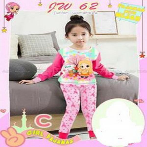 baju anak baju tidur anak perempuan piyama jw 62 C frozen import