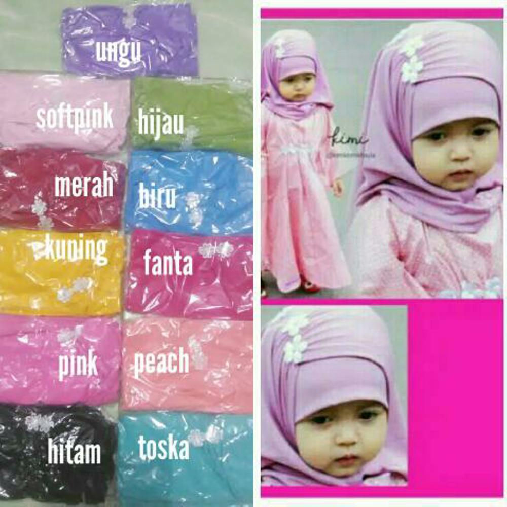 jilbab bayi kerut melati- jilbab anak 0-4 tahun - hijab bayi - khimar anak- kerudung bayi dan anak di lapak AF ONLINE 19yuniarti
