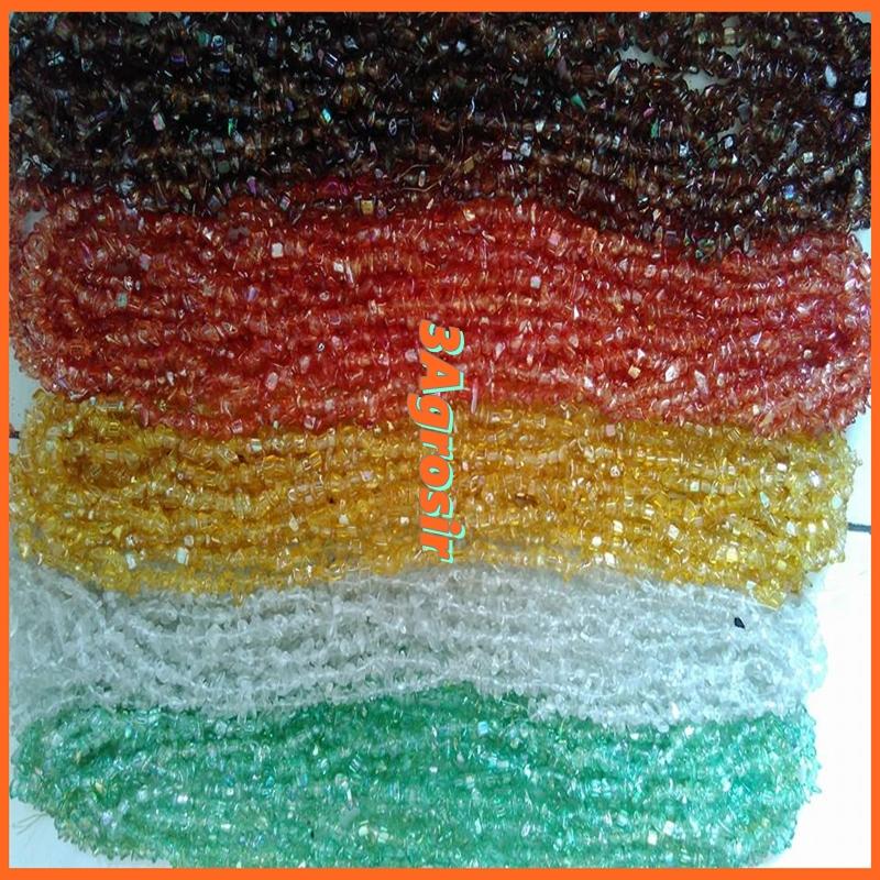 Ready Batu Pecah Kaca Harga Per String Pusat Manik-Manik Kaca Jombang