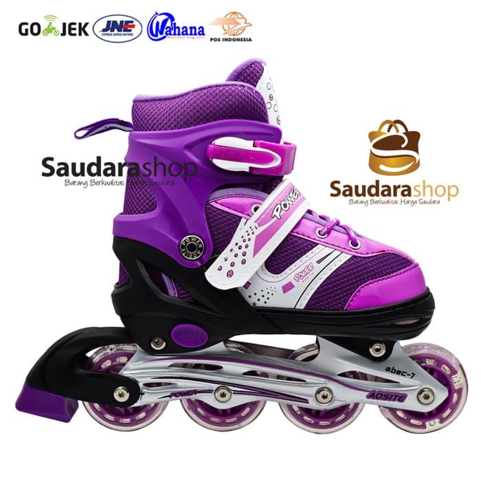 HARGA SPESIAL!!! sepaturoda / Sepatu Roda Murah / Sepaturoda POWER SUPER jait UNGU - JQsp3l