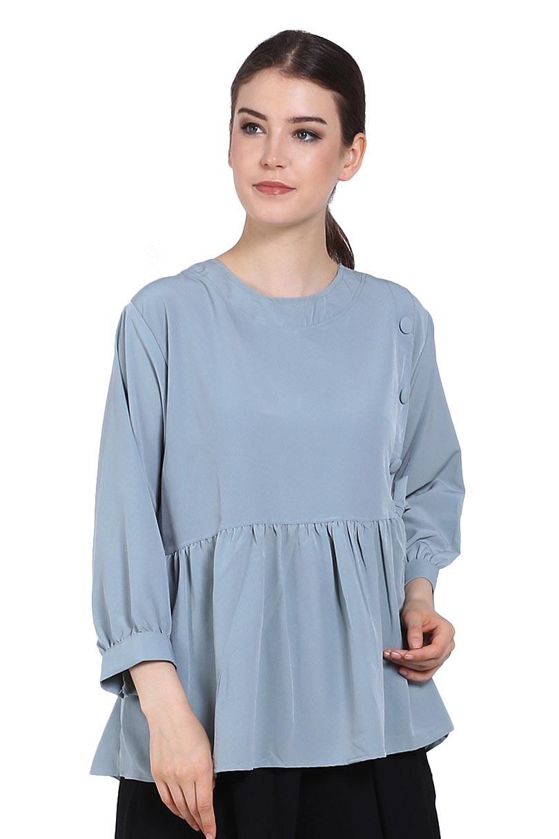 Office Hours Pakaian Blouse dan Kemeja Wanita OH276-SKALA Tosca Pastel