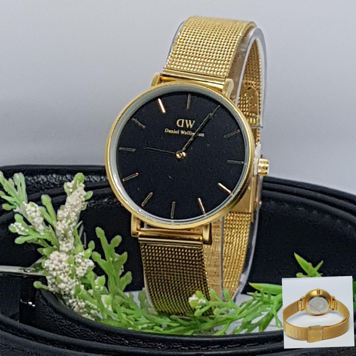TOP PRODUK DW Jam Tangan Kasual Wanita Tali Pasir Original Murah